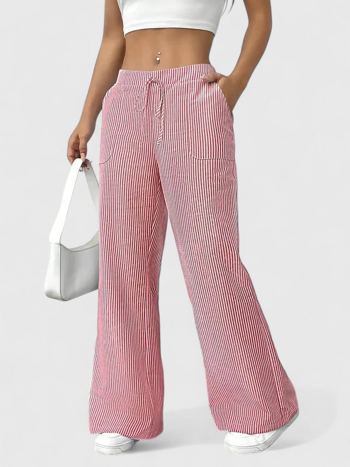Dominique | Pantalón ancho y cómodo con detalles elegantes