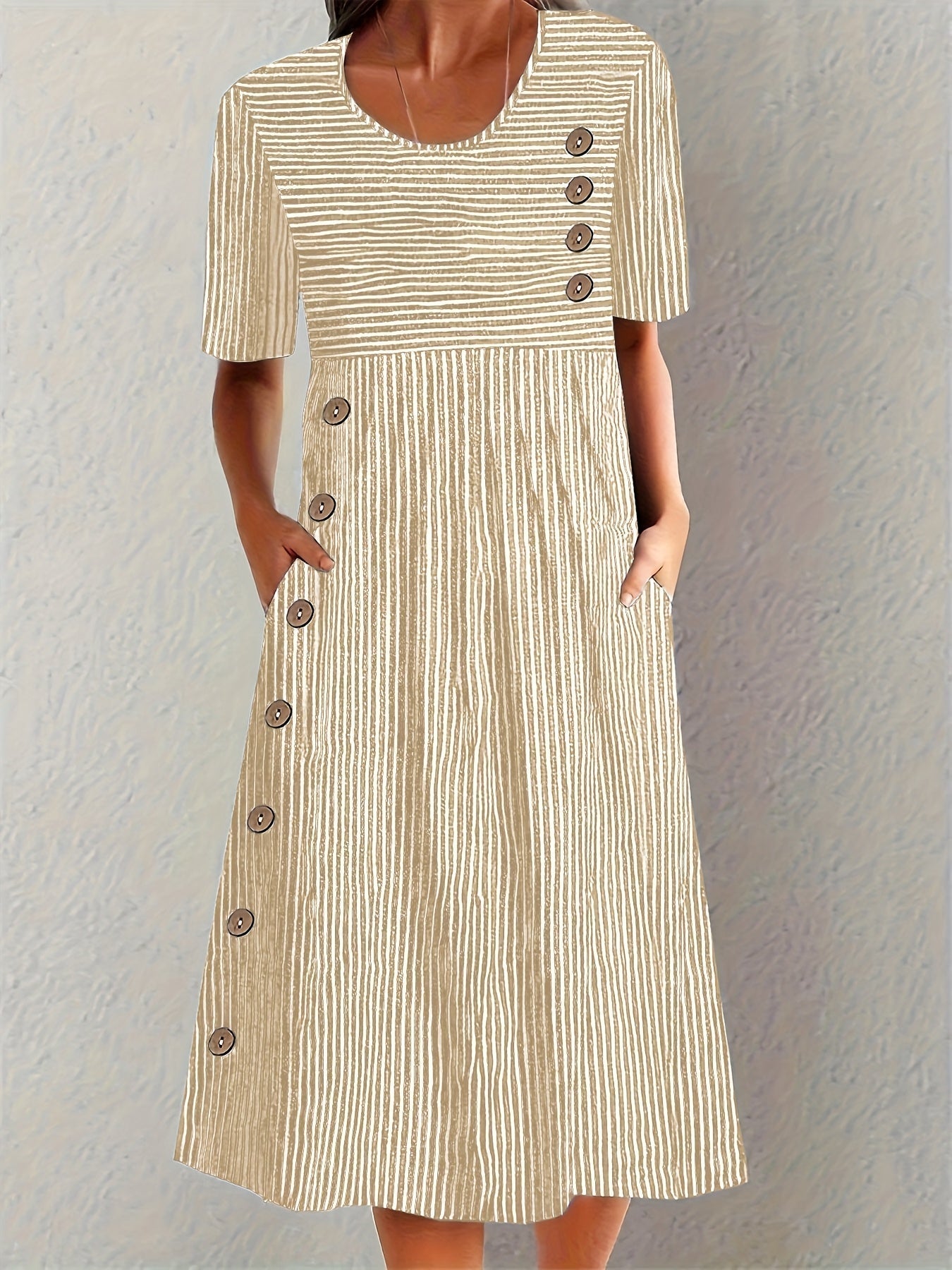 Lunara™ | Vestido de Verano a Rayas
