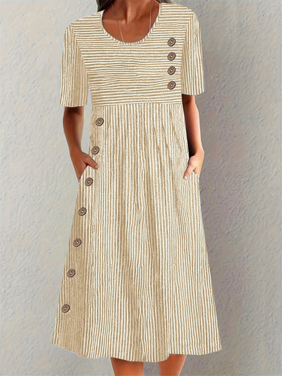 Lunara™ | Vestido de Verano a Rayas