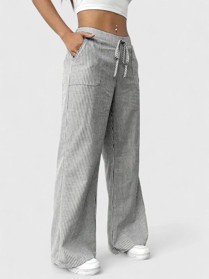 Dominique | Pantalón ancho y cómodo con detalles elegantes