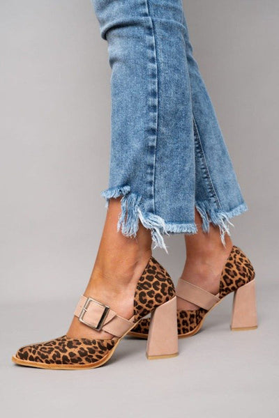 Avano™ | Sandalias de ante leopardo elegantes con tacón estable y máxima comodidad
