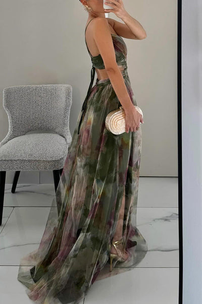 Giselle - Encantador Maxi-vestido con Estampado Floral