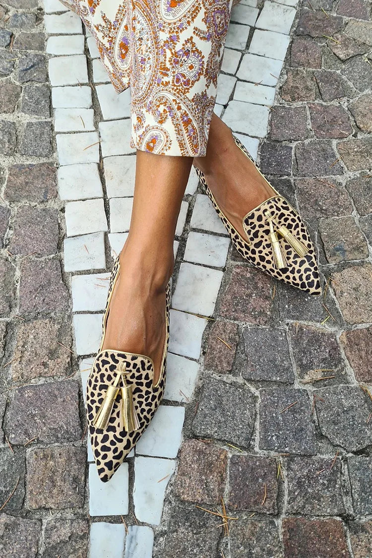 LEOPOLDINE | Mocasines elegantes con punta y borlas para un estilo sofisticado