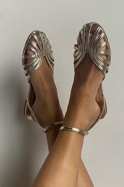 GINEVRA | Bailarina Elegante con Detalle Trenzado para un Estilo Sofisticado