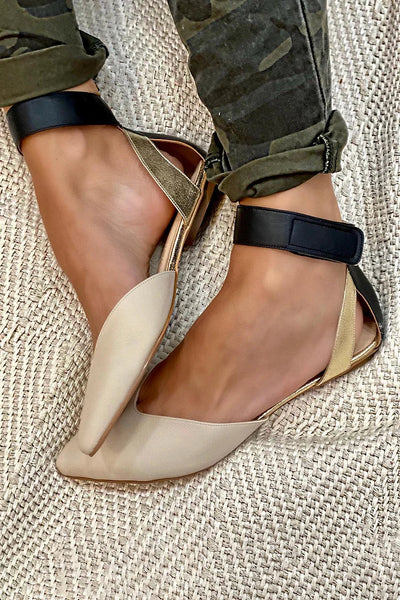 ELENA | Bailarinas de punta elegantes con cinturilla en el tobillo para un look sofisticado