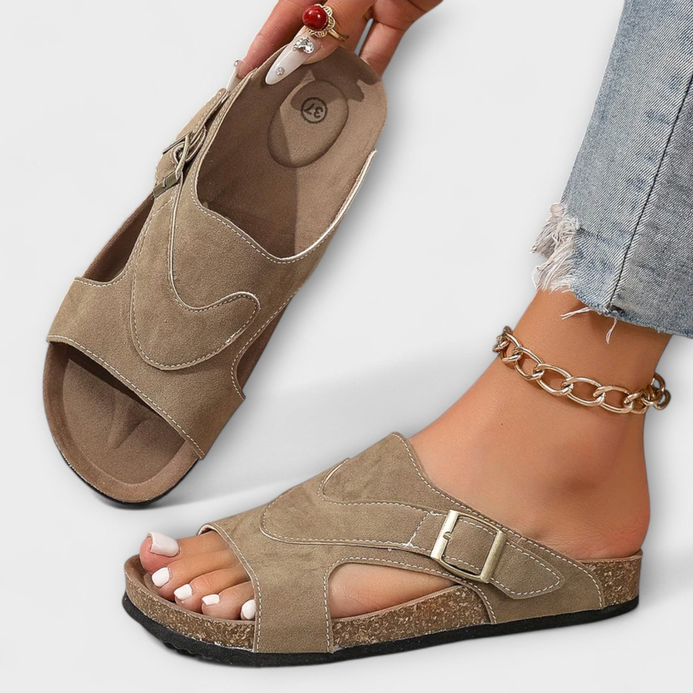 Sara – Sandalias de verano tipo Slip-On