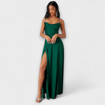 Nora – Vestido de Noche de Satén