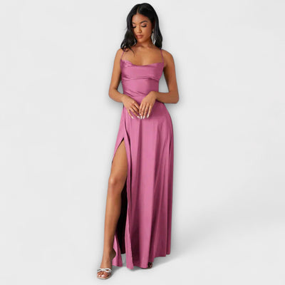 Nora – Vestido de Noche de Satén