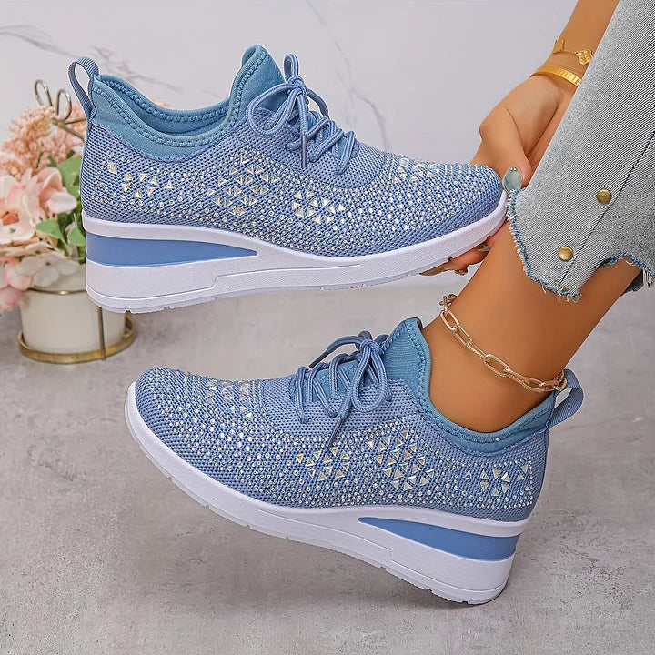 Giselle – Zapatillas ortopédicas con strass brillantes