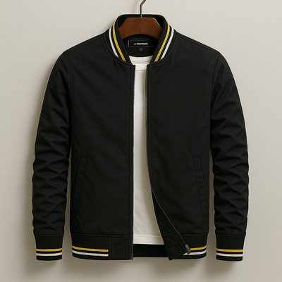 Chez Monsieur™ | Chaqueta Bomber Elegante a Rayas