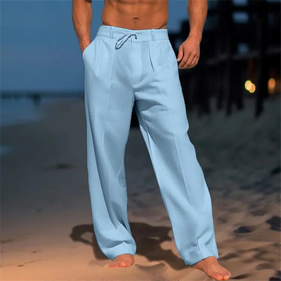 Pantalones elegantes de algodón