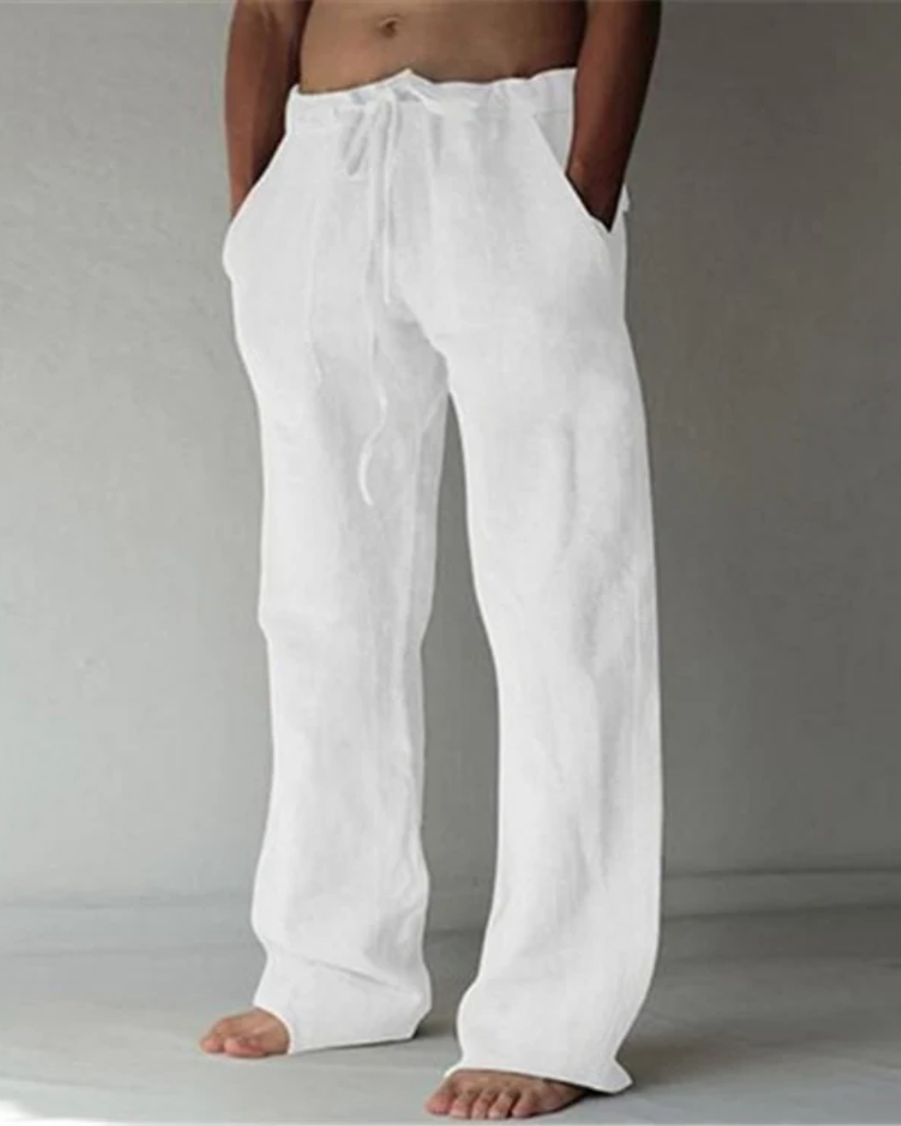 Pantalones de lino transpirables