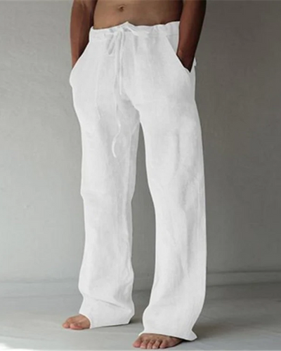 Pantalones de lino transpirables