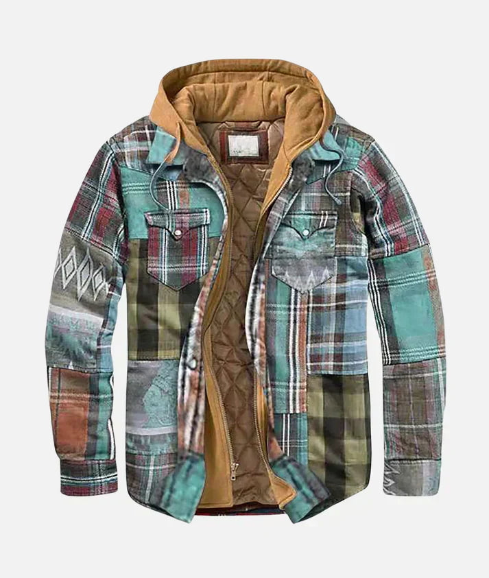 Alain – Chaqueta patchwork a cuadros