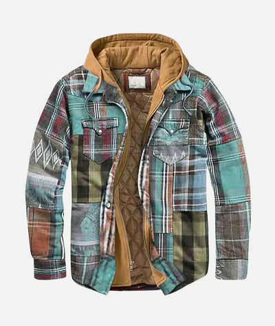 Alain – Chaqueta patchwork a cuadros