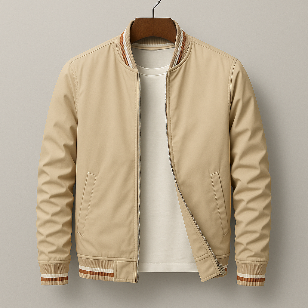 Chez Monsieur™ | Chaqueta Bomber Elegante a Rayas