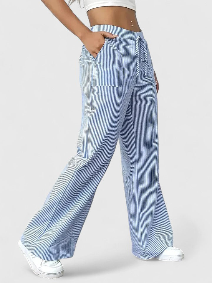 Dominique | Pantalón ancho y cómodo con detalles elegantes