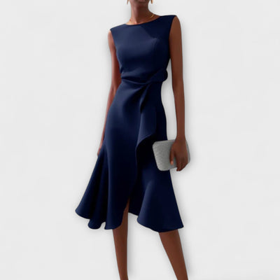 Juliette – Vestido Midi Asimétrico Draped