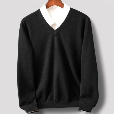 Francisco - Jersey de Cachemira con Cuello en Pico