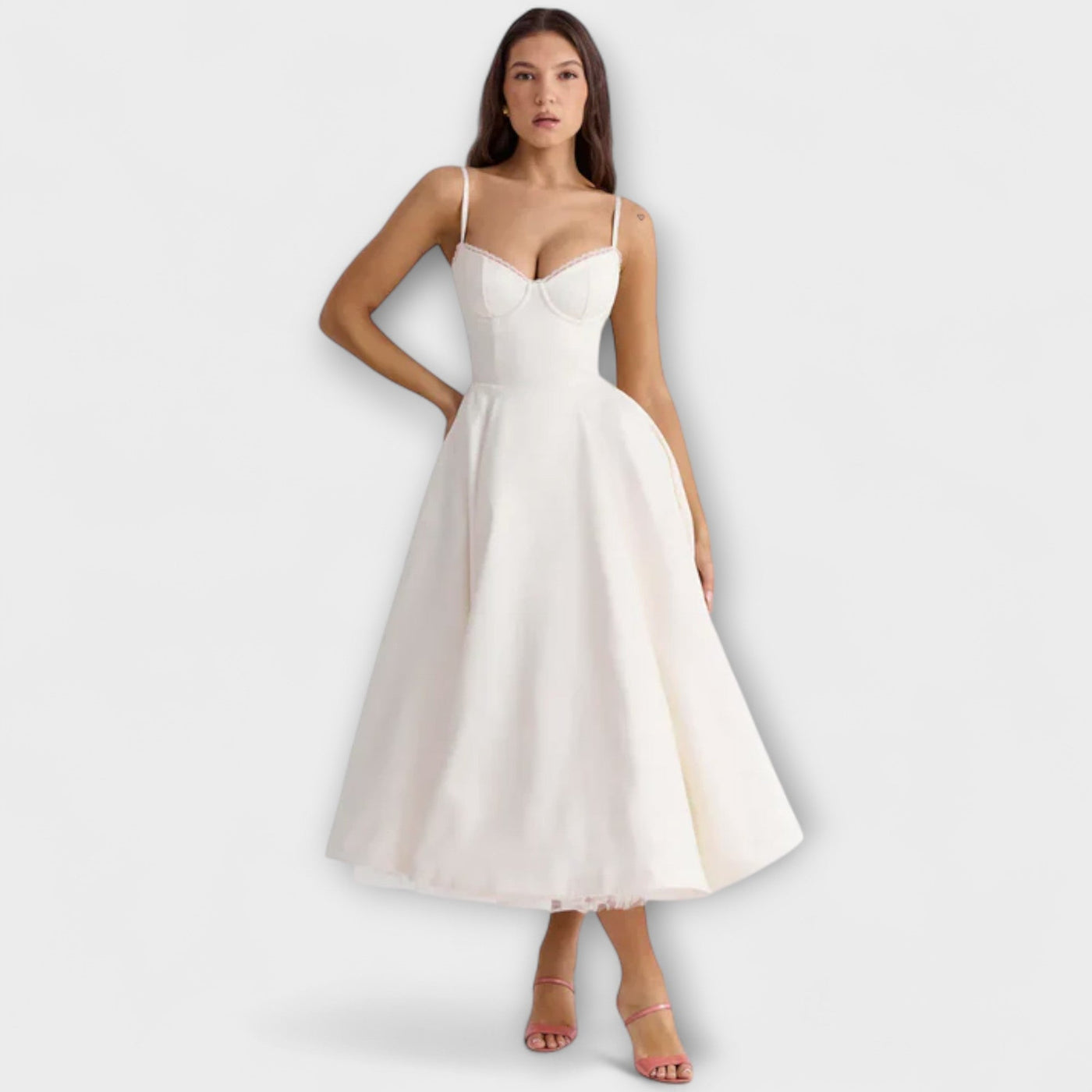 Elisa – Vestido Midi con Flores