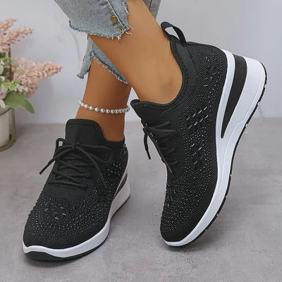 Giselle – Zapatillas ortopédicas con strass brillantes