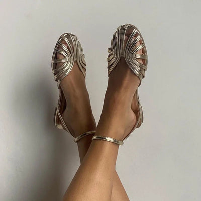 GINEVRA | Bailarina Elegante con Detalle Trenzado para un Estilo Sofisticado