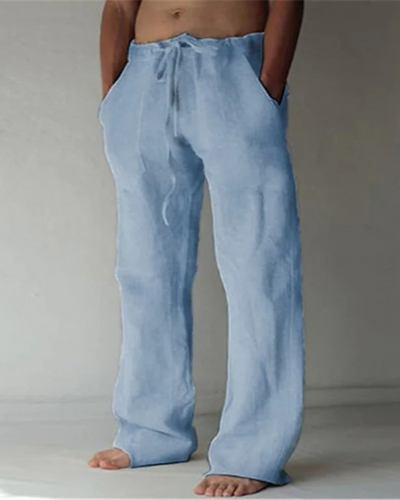 Pantalones de lino transpirables