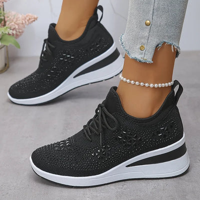 Giselle – Zapatillas ortopédicas con strass brillantes