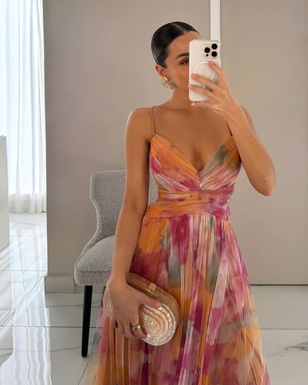 Giselle - Encantador Maxi-vestido con Estampado Floral