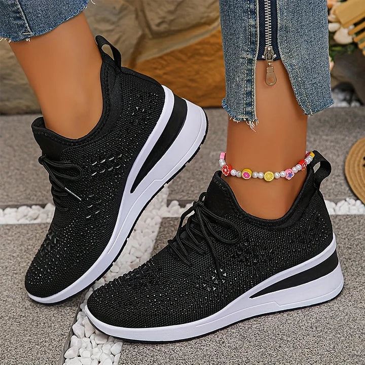Giselle – Zapatillas ortopédicas con strass brillantes