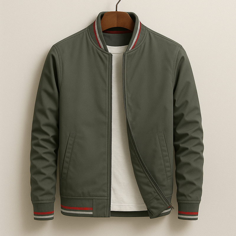 Chez Monsieur™ | Chaqueta Bomber Elegante a Rayas