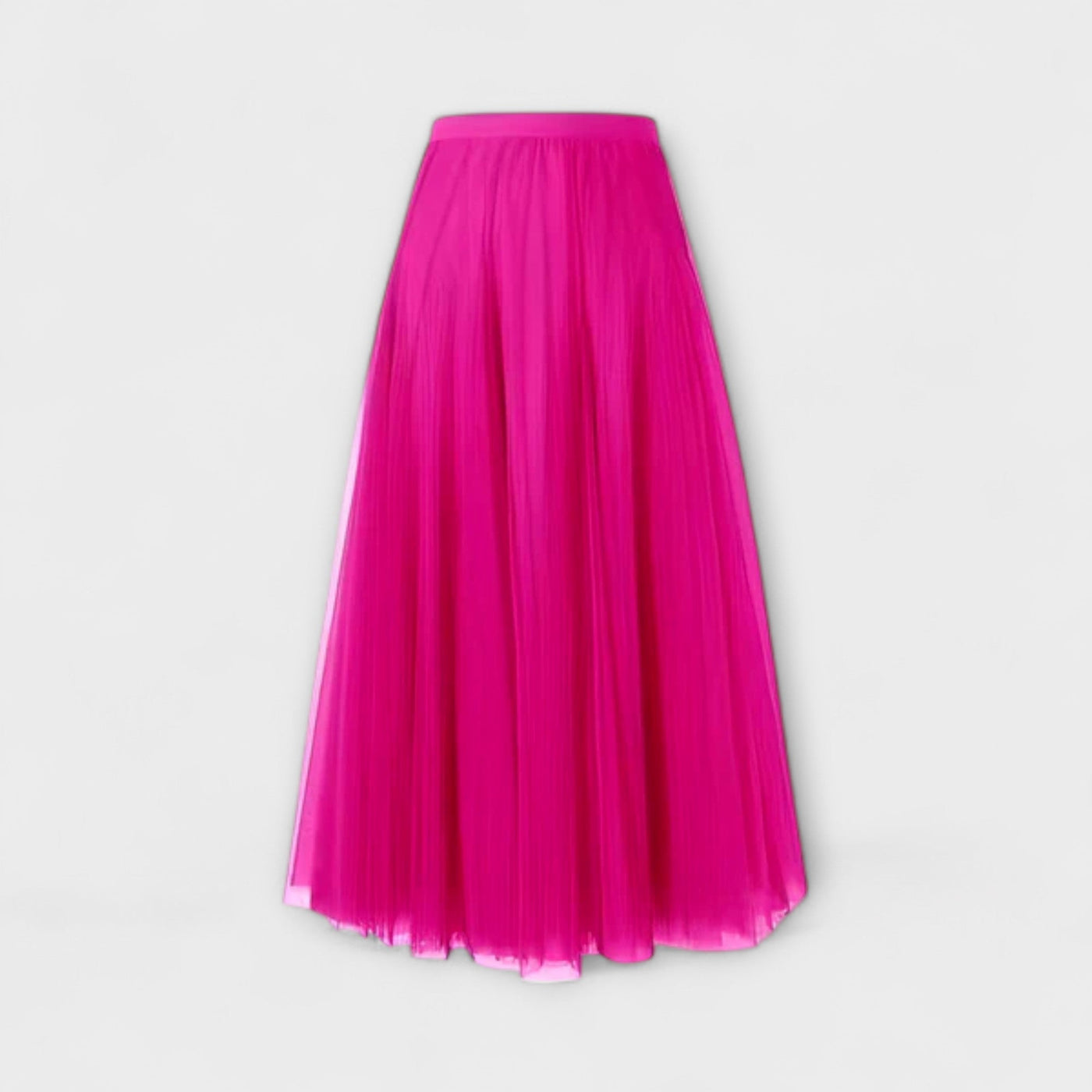 Lucia – Falda midi de malla plisada