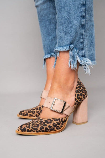 Avano™ | Sandalias de ante leopardo elegantes con tacón estable y máxima comodidad