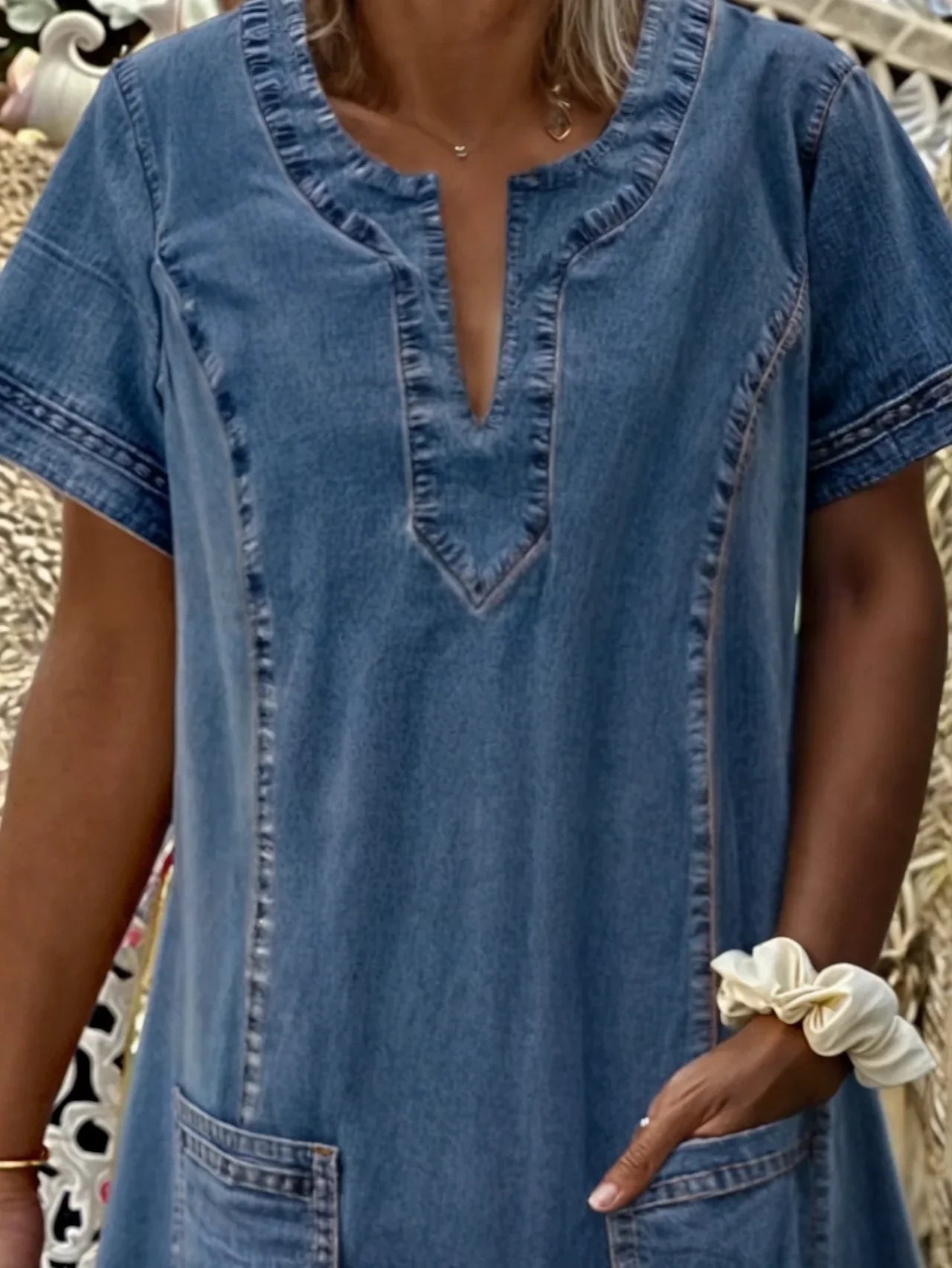 Lunara® | Vestido de Denim Suave