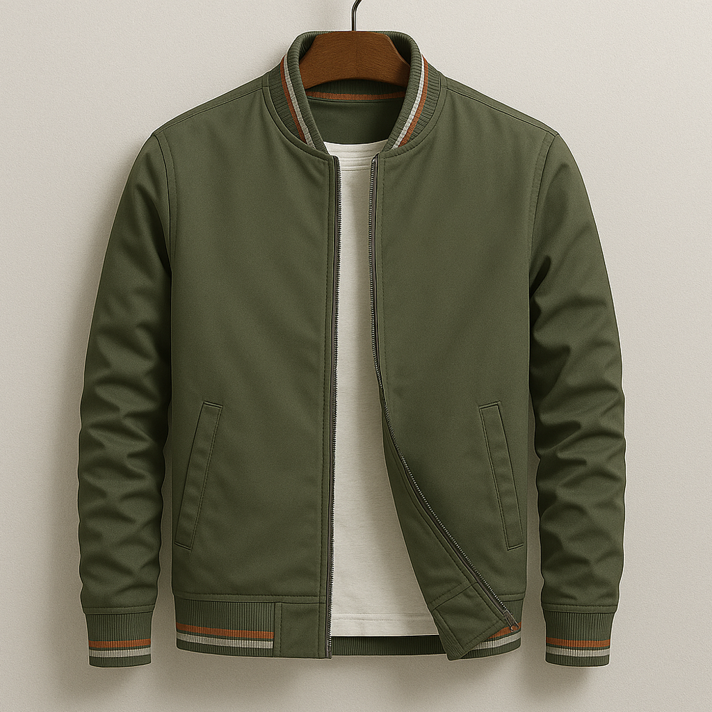 Chez Monsieur™ | Chaqueta Bomber Elegante a Rayas