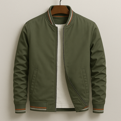 Chez Monsieur™ | Chaqueta Bomber Elegante a Rayas