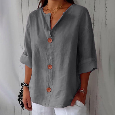 Laila - Blusa Casual de Lino