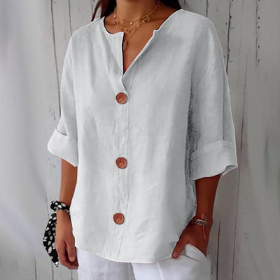Laila - Blusa Casual de Lino