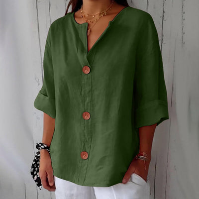 Laila - Blusa Casual de Lino