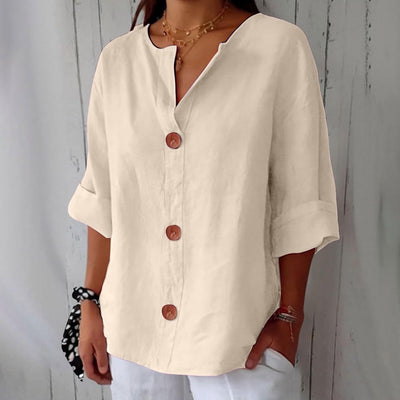 Laila - Blusa Casual de Lino