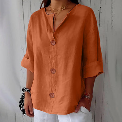 Laila - Blusa Casual de Lino