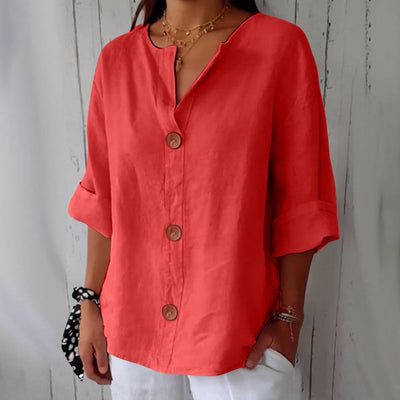 Laila - Blusa Casual de Lino