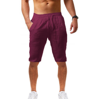 Thiago - pantalones cortos de algodón y lino
