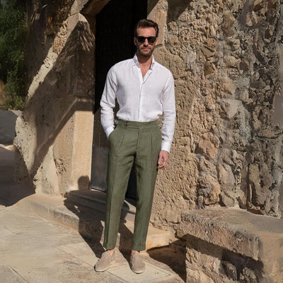 Pantalones de lino Gold Coast