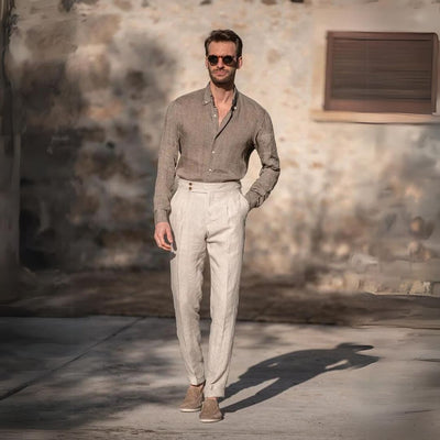 Pantalones de lino Gold Coast