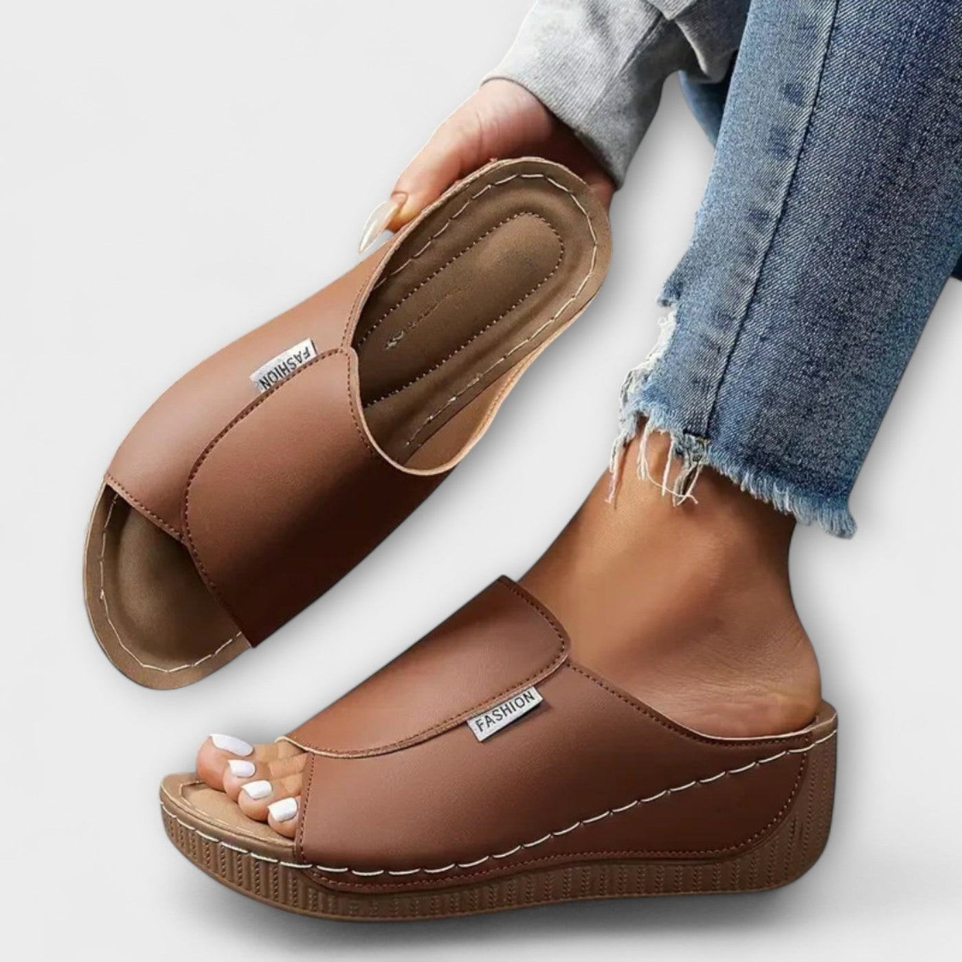 Silvia – Sandalias Slip-On Casual
