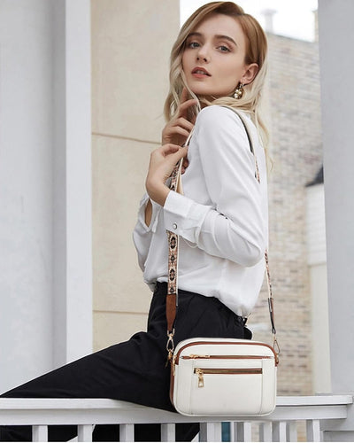 Camille | Elegante Bolso de Cuero con Bolsillos
