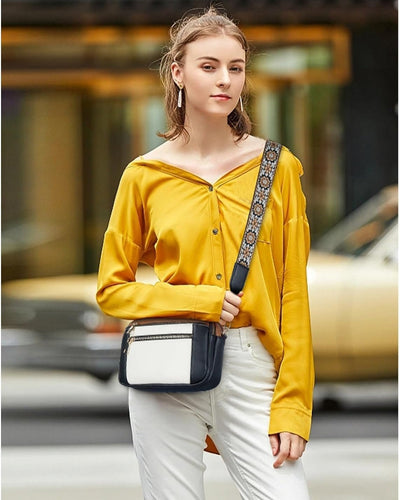 Camille | Elegante Bolso de Cuero con Bolsillos