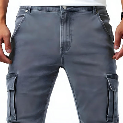 Pantalones Cargo Stretch Marino