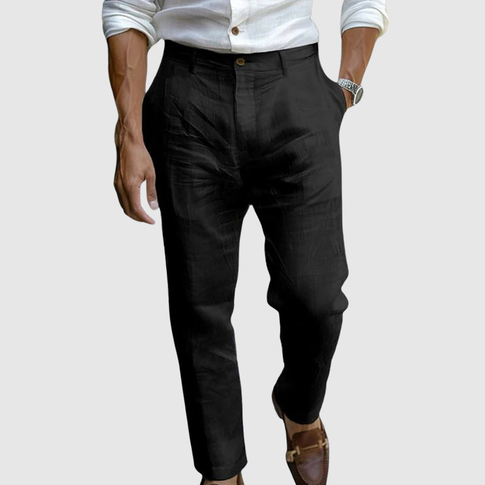 Saint - Tropez Pantalones de lino elegantes